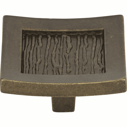 Atlas Homewares 270-BB Primitive 1 1/2" Length Square Knob Burnished Bronze