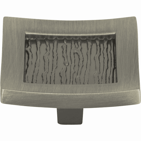 Atlas Homewares 270-BRN Primitive 1 1/2" Length Square Knob Brushed Nickel