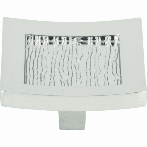 Atlas Homewares 270-CH Primitive 1 1/2" Length Square Knob Polished Chrome