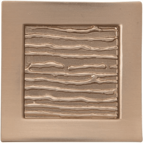 Atlas Homewares 270-CM Primitive 1 1/2" Length Square Knob Champagne