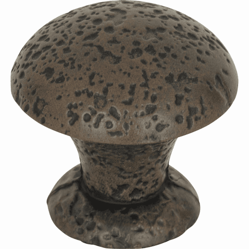 Atlas Homewares 272-R Olde World 1 3/8" Diameter Round Knob Rust