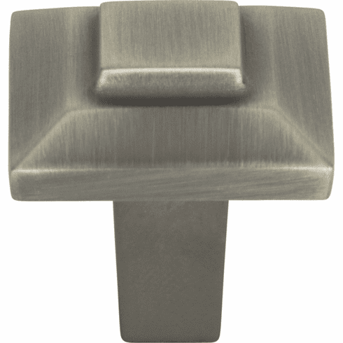 Atlas Homewares 283-P Trocadero 1" Length Square Knob Pewter