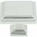 Atlas Homewares 289-CH Sutton Place 1 1/4" Length Square Knob Polished Chrome