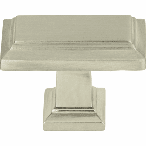 Atlas Homewares 290-BRN Sutton Place 1 7/16" Length Rectangle Knob Brushed Nickel