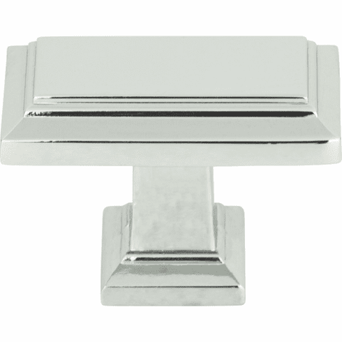 Atlas Homewares 290-CH Sutton Place 1 7/16" Length Rectangle Knob Polished Chrome