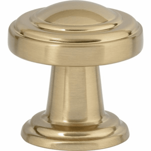 Atlas Homewares 313-WB Bronte 1 1/8" Diameter Round Knob Warm Brass