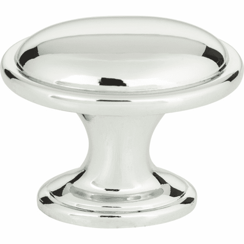 Atlas Homewares 316-CH Austen 1 5/16" Length Oval Knob Polished Chrome