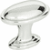 Atlas Homewares 316-CH Austen 1 5/16" Length Oval Knob Polished Chrome