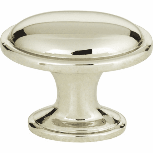 Atlas Homewares 316-PN Austen 1 5/16" Length Oval Knob Polished Nickel