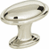 Atlas Homewares 316-PN Austen 1 5/16" Length Oval Knob Polished Nickel