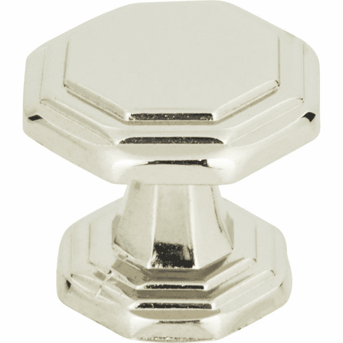 Atlas Homewares 319-PN Dickinson 1 1/4" Length Geometric Knob Polished Nickel