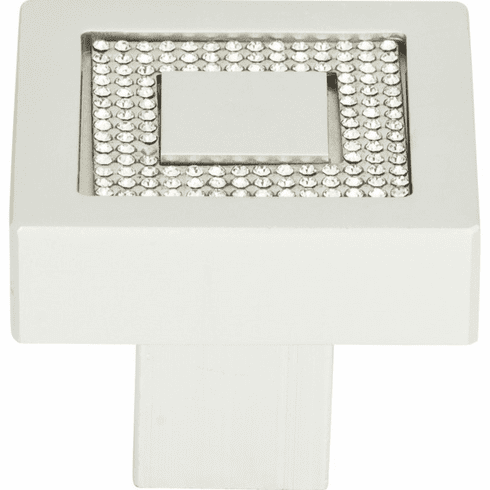 Atlas Homewares 3192-MC Crystal 1 3/8" Length Square Knob