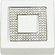 Atlas Homewares 3192-MC Crystal 1 3/8" Length Square Knob