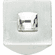 Atlas Homewares 3195-MC Crystal 1" Length Square Knob Matte Chrome