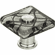 Atlas Homewares 3207-CH Eclipse Glass Square Knob 1 1/2 Inch - Polished Chrome