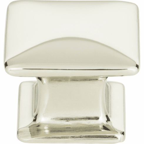 Atlas Homewares 322-PN Alcott 1 1/4" Length Square Knob Polished Nickel