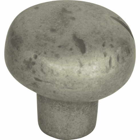 Atlas Homewares 331-P Distressed 1 3/8" Diameter Round Knob Pewter
