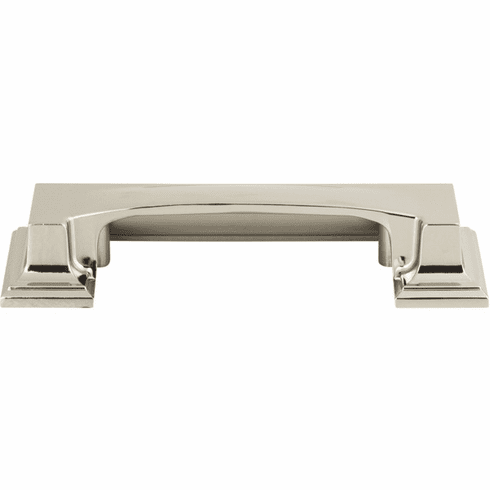 Atlas Homewares 339-PN Sutton Place 3" Center to Center Cup/Bin pull Polished Nickel