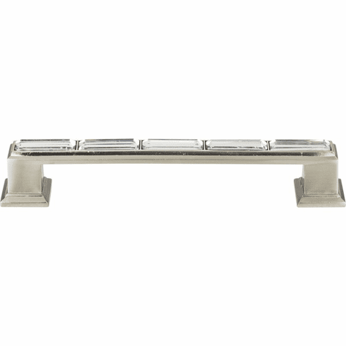 Atlas Homewares 342-BRN Legacy Crystal 5 1/16" Center to Center Bar pull Brushed Nickel