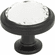 Atlas Homewares 343-BL Legacy Crystal 1 5/16" Diameter Round Knob Matte Black