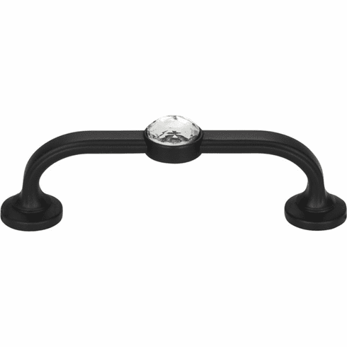 Atlas Homewares 344-BL Legacy Crystal 3" Center to Center Bar pull Matte Black