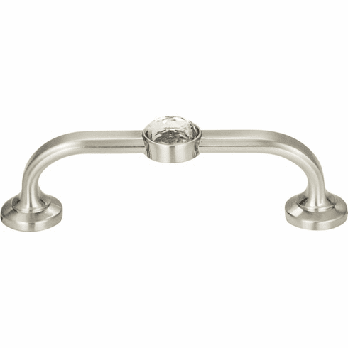 Atlas Homewares 344-BRN Legacy Crystal 3" Center to Center Bar pull Brushed Nickel