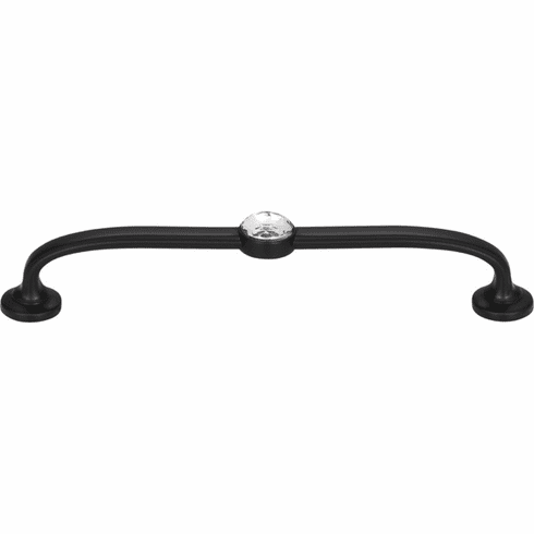Atlas Homewares 345-BL Legacy Crystal 5 1/16" Center to Center Bar pull Matte Black