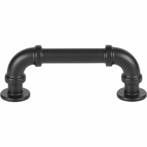 Atlas Homewares 367-BL Steam Punk 3" Center to Center Bar pull Matte Black