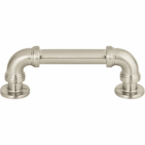 Atlas Homewares 367-BRN Steam Punk 3" Center to Center Bar pull Brushed Nickel