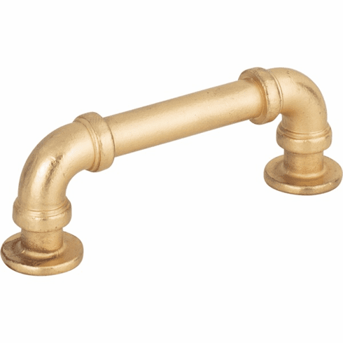 Atlas Homewares 367-UB Steam Punk 3" Center to Center Bar pull Vintage Brass