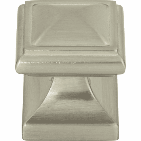Atlas Homewares 370-BRN Wadsworth 1 1/4" Length Square Knob Brushed Nickel