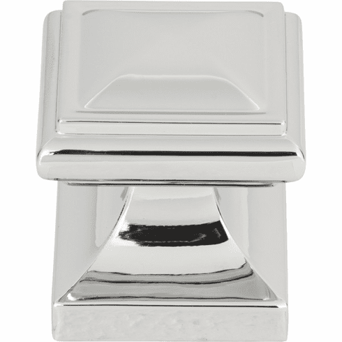 Atlas Homewares 370-CH Wadsworth 1 1/4" Length Square Knob Polished Chrome