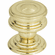 Atlas Homewares 376-PB Campaign 1 1/4" Diameter Round Knob Polished Brass