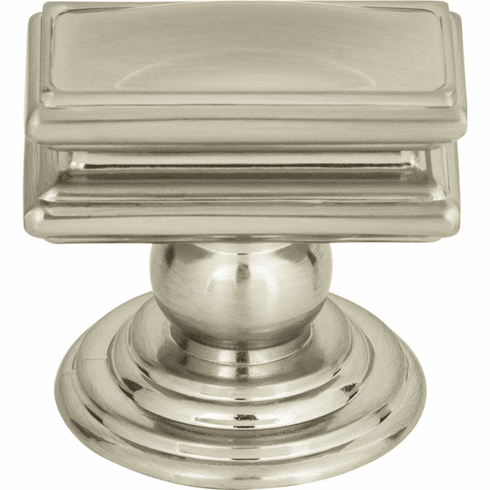 Atlas Homewares 377-BRN Campaign 1 1/2" Length Rectangle Knob Brushed Nickel