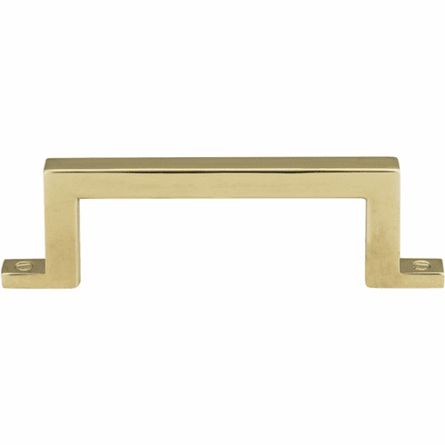 Atlas Homewares 384-PB Campaign 3" Center to Center Bar pull Polished Brass