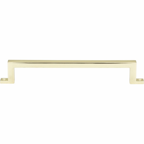 Atlas Homewares 387-PB Campaign 6 5/16" Center to Center Bar pull Polished Brass