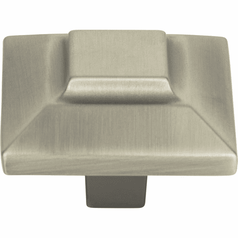 Atlas Homewares 4002-P Trocadero 1 1/2" Length Square Knob Pewter