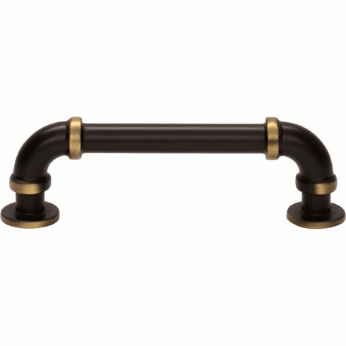 Atlas Homewares 432-CFB Steam Punk 3 3/4" Center to Center Bar pull Cafe Bronze