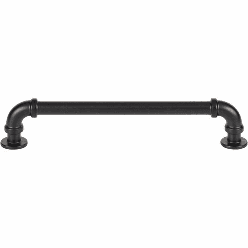 Atlas Homewares 433-BL Steam Punk 6 5/16" Center to Center Bar pull Matte Black