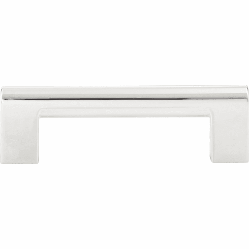 Atlas Homewares 438-CH Round Rail 3 3/4" Center to Center Bar pull Polished Chrome