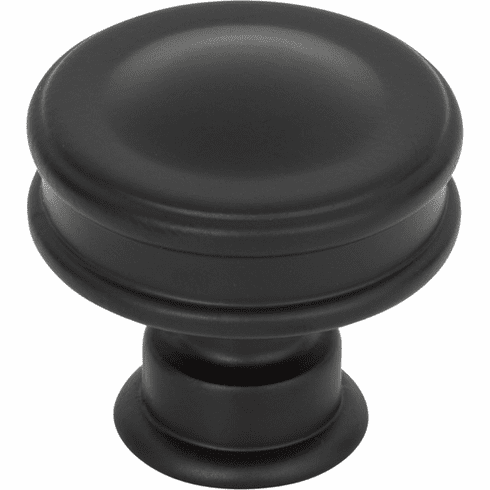 Atlas Homewares A100-BL Oskar 1 1/4" Diameter Round Knob Matte Black