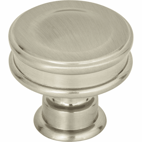 Atlas Homewares A100-BRN Oskar 1 1/4" Diameter Round Knob Brushed Nickel