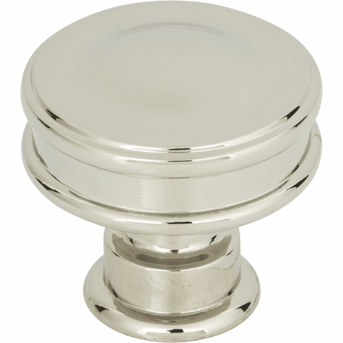 Atlas Homewares A100-PN Oskar 1 1/4" Diameter Round Knob Polished Nickel