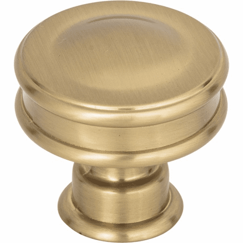 Atlas Homewares A100-WB Oskar 1 1/4" Diameter Round Knob Warm Brass