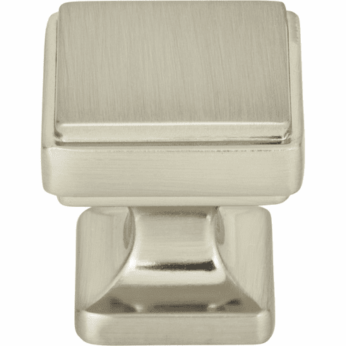 Atlas Homewares A200-BRN Kate 1 1/8" Length Square Knob Brushed Nickel