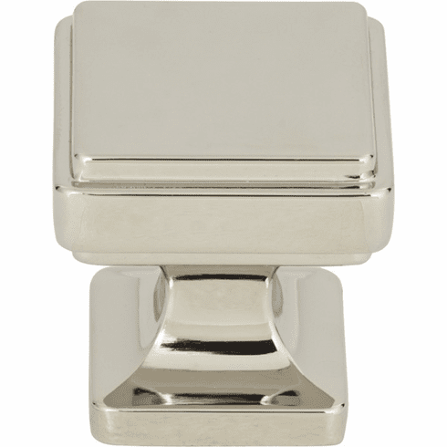 Atlas Homewares A200-PN Kate 1 1/8" Length Square Knob Polished Nickel