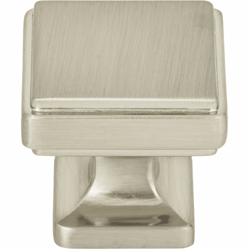 Atlas Homewares A201-BRN Kate 1 1/4" Length Square Knob Brushed Nickel