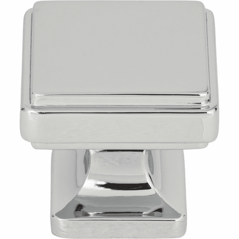 Atlas Homewares A201-CH Kate 1 1/4" Length Square Knob Polished Chrome