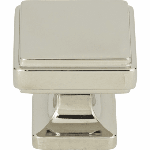 Atlas Homewares A201-PN Kate 1 1/4" Length Square Knob Polished Nickel