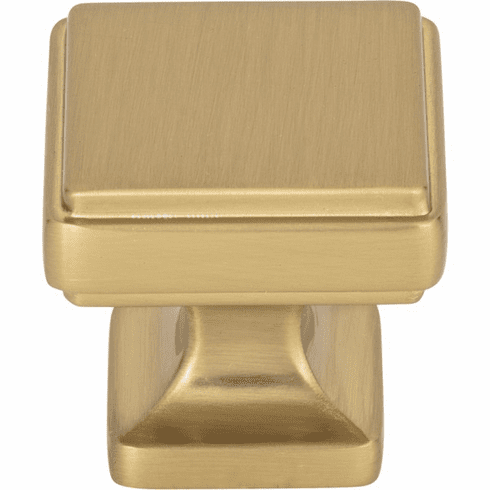 Atlas Homewares A201-WB Kate 1 1/4" Length Square Knob Warm Brass